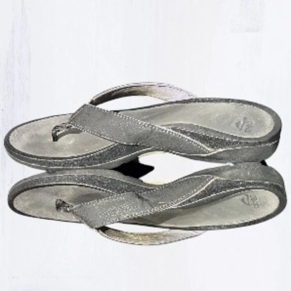ABEO Zuma Post Flip Flop Sandals Black Size 12